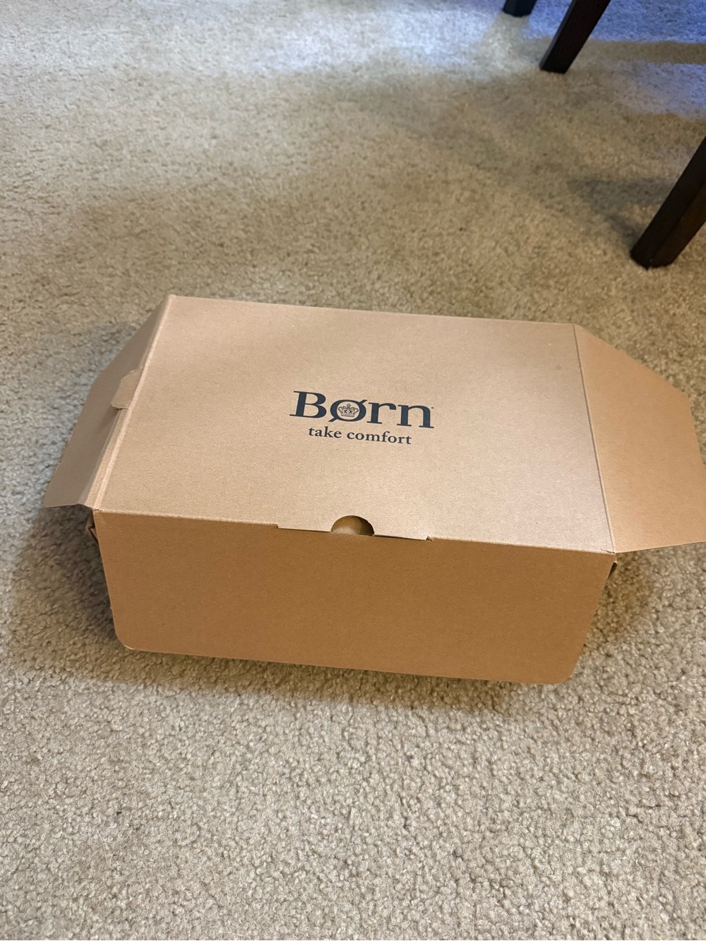 BORN Suede Tan Chunky Heel Loafers Sz 9 - Picture 4 of 5